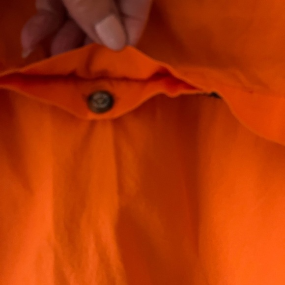 Baretta Men’s Orange Button Down Short Sleeve Vented Tactical Shirt XL - Picture 7 of 10